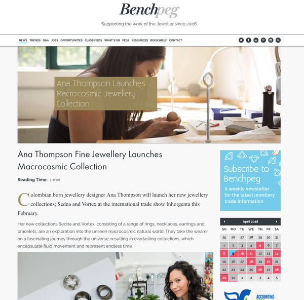 Ana Thompson Fine Jewellery - Benchpeg