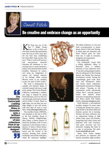 Ana Thompson Fine Jewellery - Jewellery Focus Magazine 