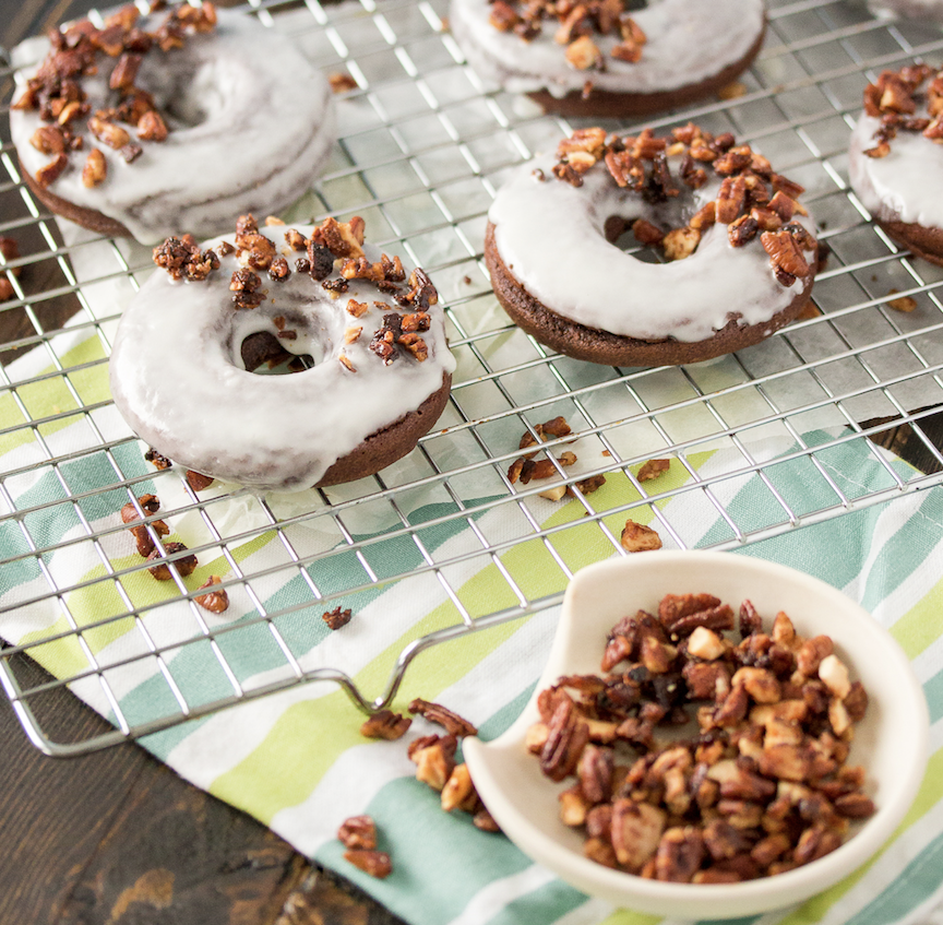 chocolate almond crunch donuts recipe