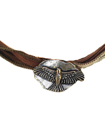 Bracelet charm Eagle Jack argent