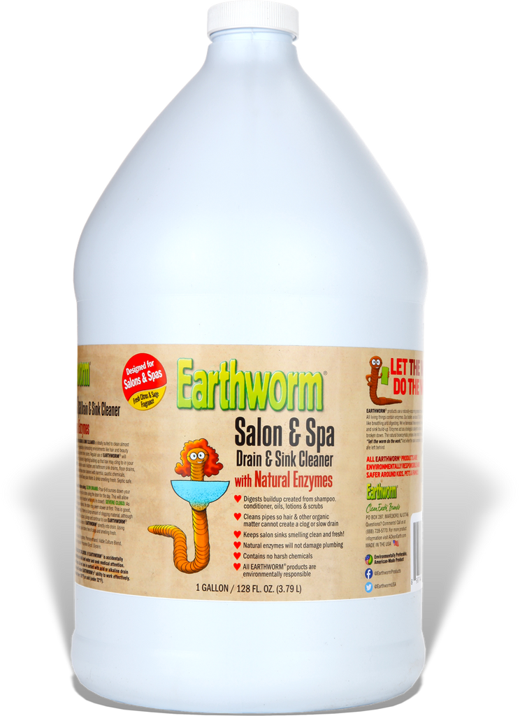 Earthworm Salon Spa Drain Sink Cleaner Earthworm