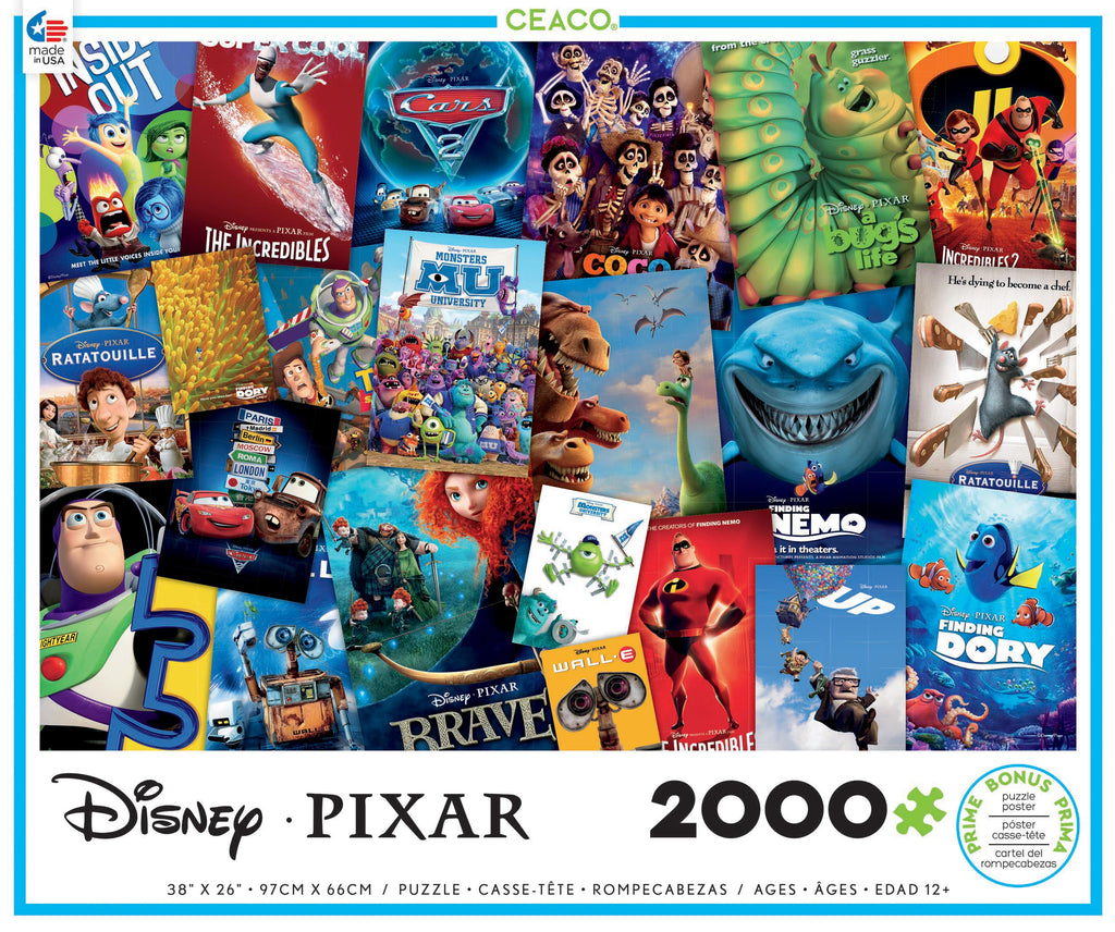 seré fuerte Generador limpiar Disney / PIXAR - Movie Posters - 2000 Piece Puzzle – Ceaco.com
