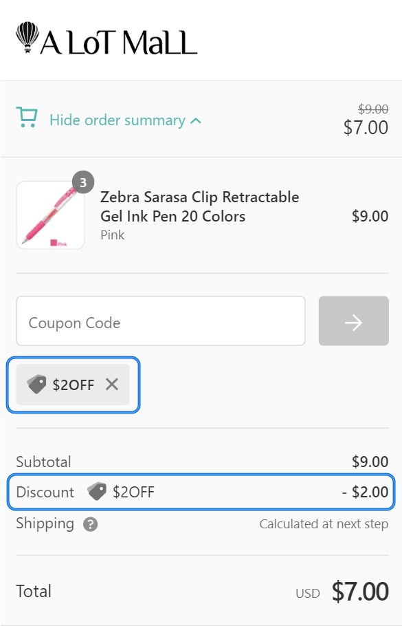How to apply discount code 3