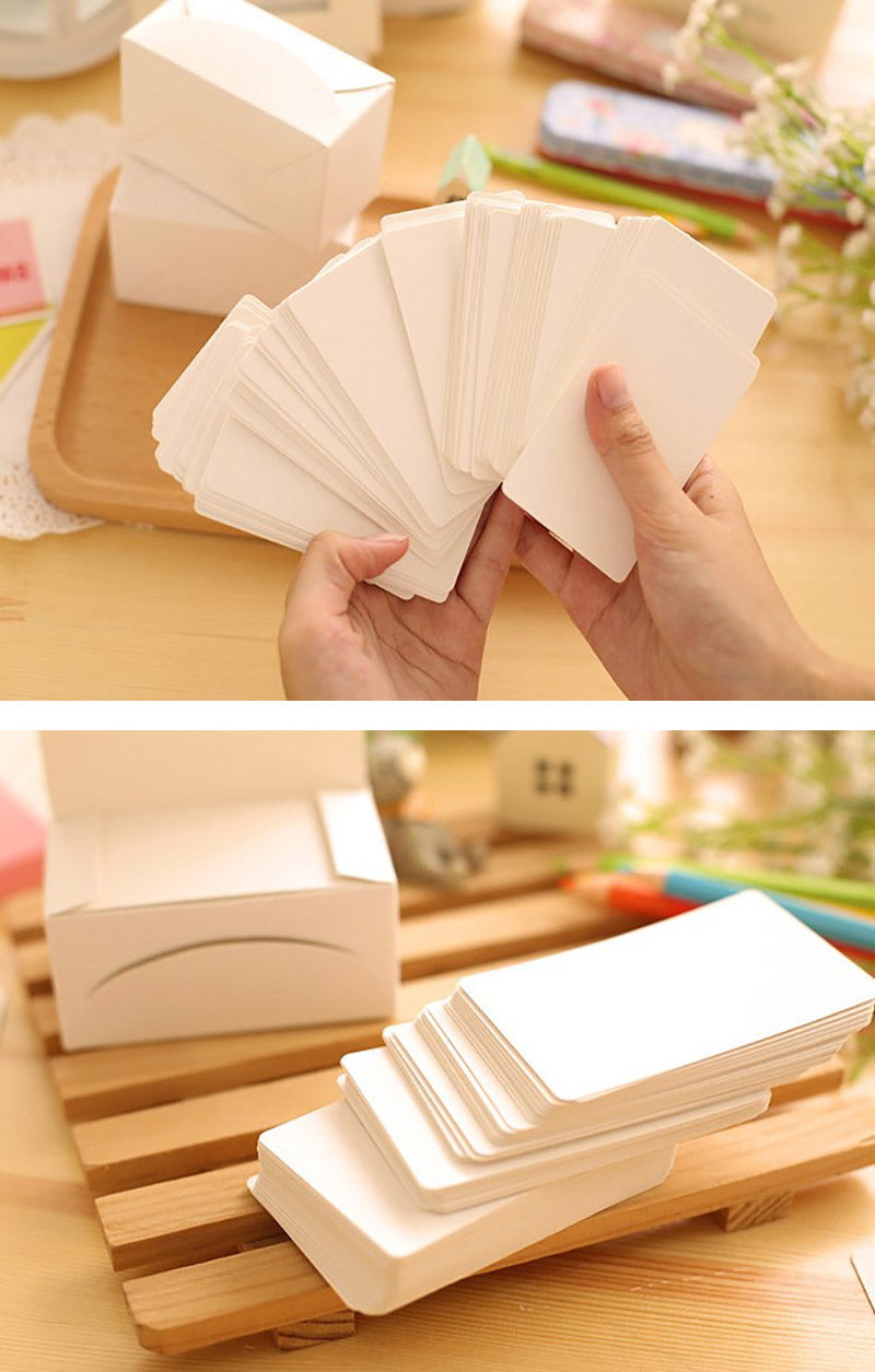 Kraft Paper Blank Blinder Ring Flash Memo Card 100 Sheets- Detail