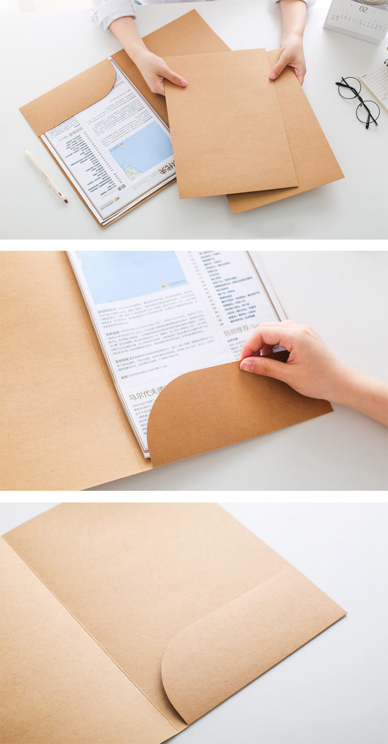 Kraft Paper Document Folder 10 Pack