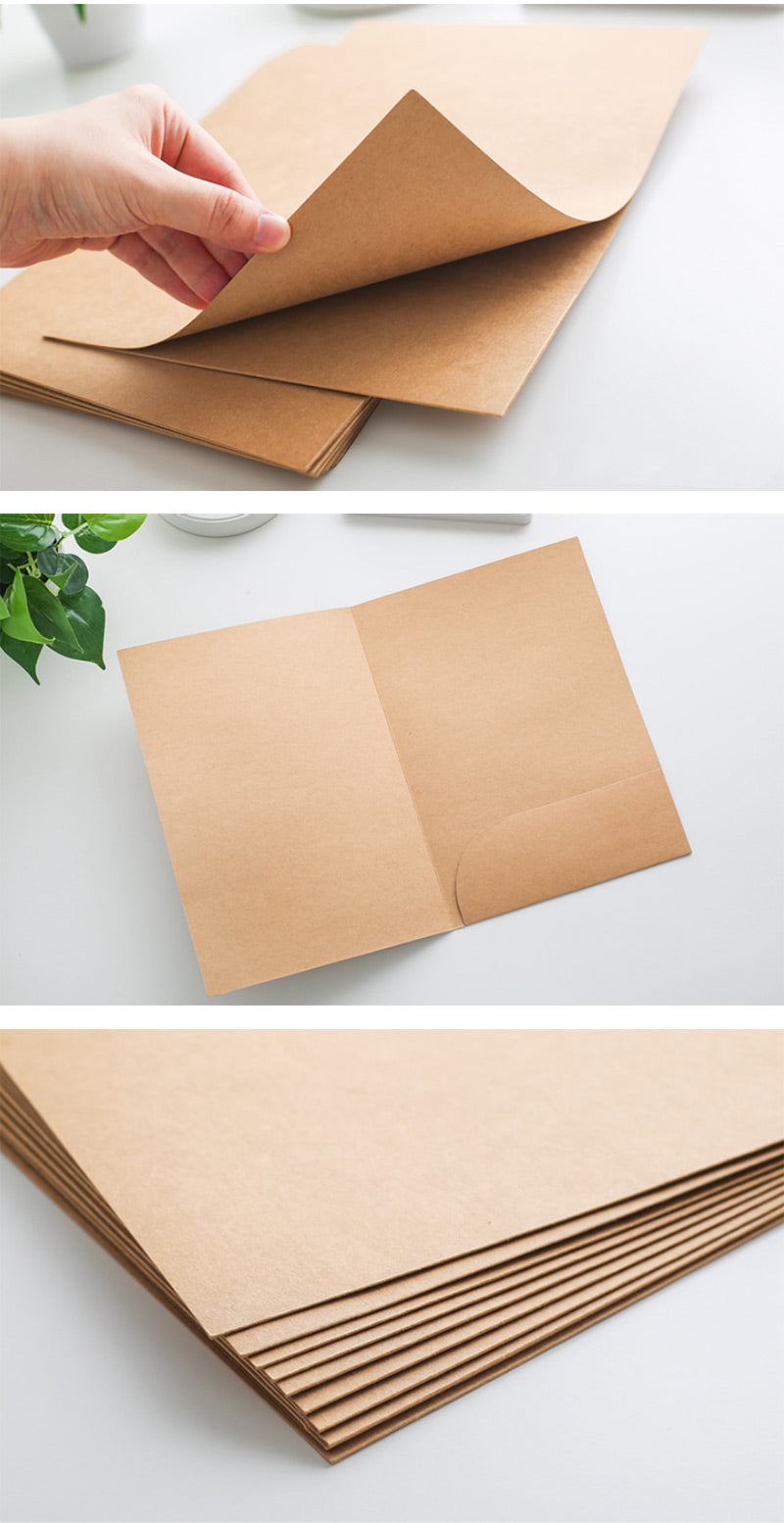 Kraft Paper Document Folder 10 Pack