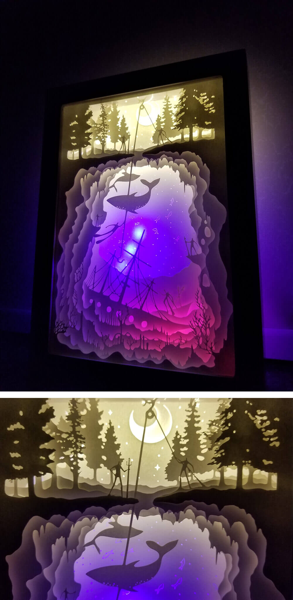 PaperCut Light Shadow Box - Detail