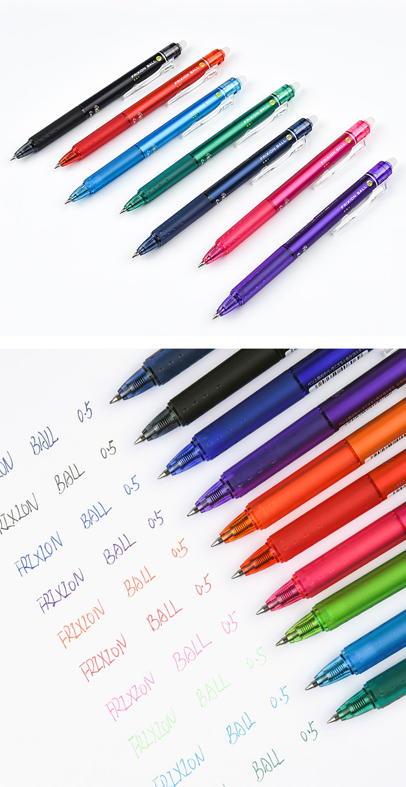 Pilot FriXion Ball Knock Erasable Gel Pen 0.5mm 10 Colors - Detail
