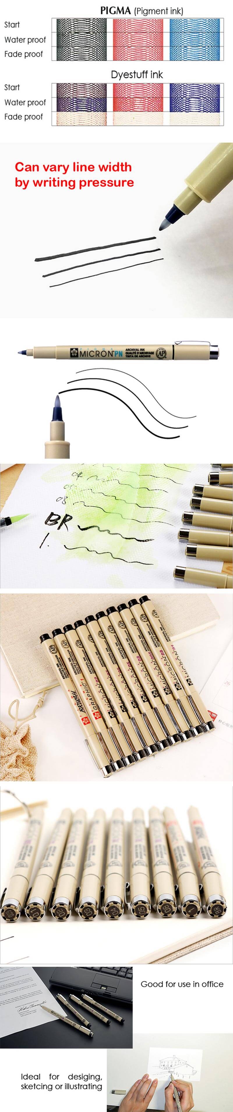 Sakura Pigma Micron Ultra-fine Brush Ink Pen - drawing