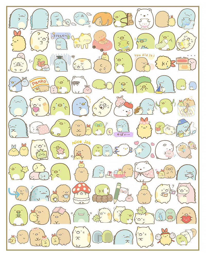 Sumikko Gurashi Sticker 100 Pcs Pack