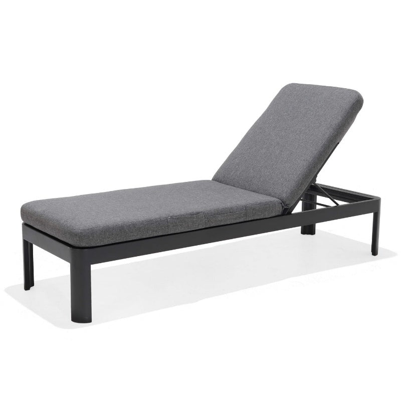 black grey sun lounger