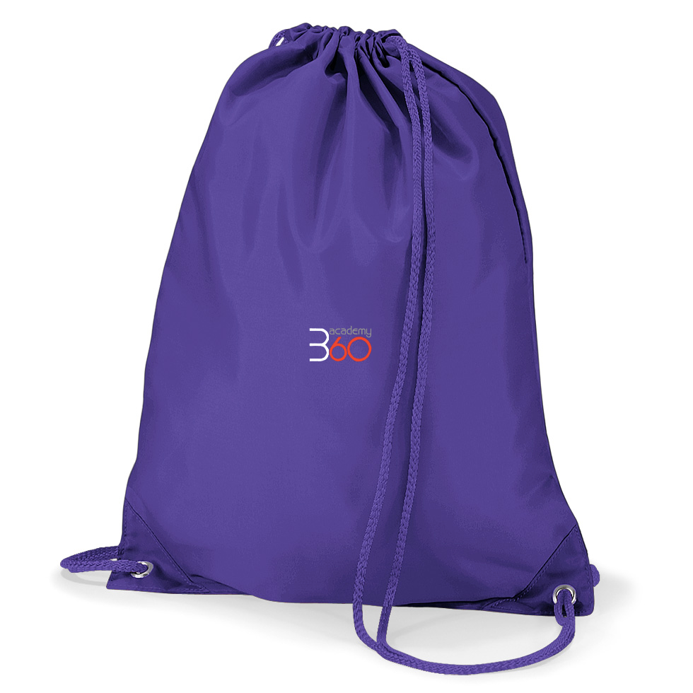 purple gym bag