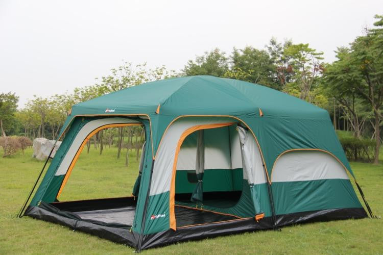 two bedroom - double layer - 6-12 person - family camping tent