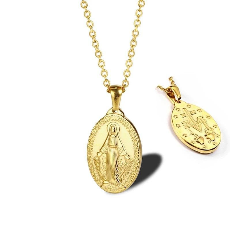 miraculous mama mary pendant