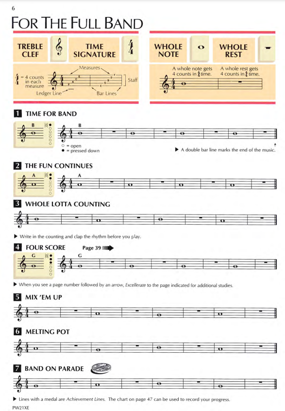 E-Flat Alto Saxophone Standard of Excellence Enhanced Comprehensive Band Method Book 1