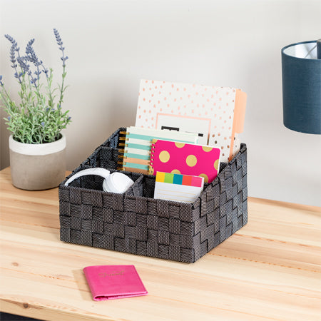 small desk supplies organizer