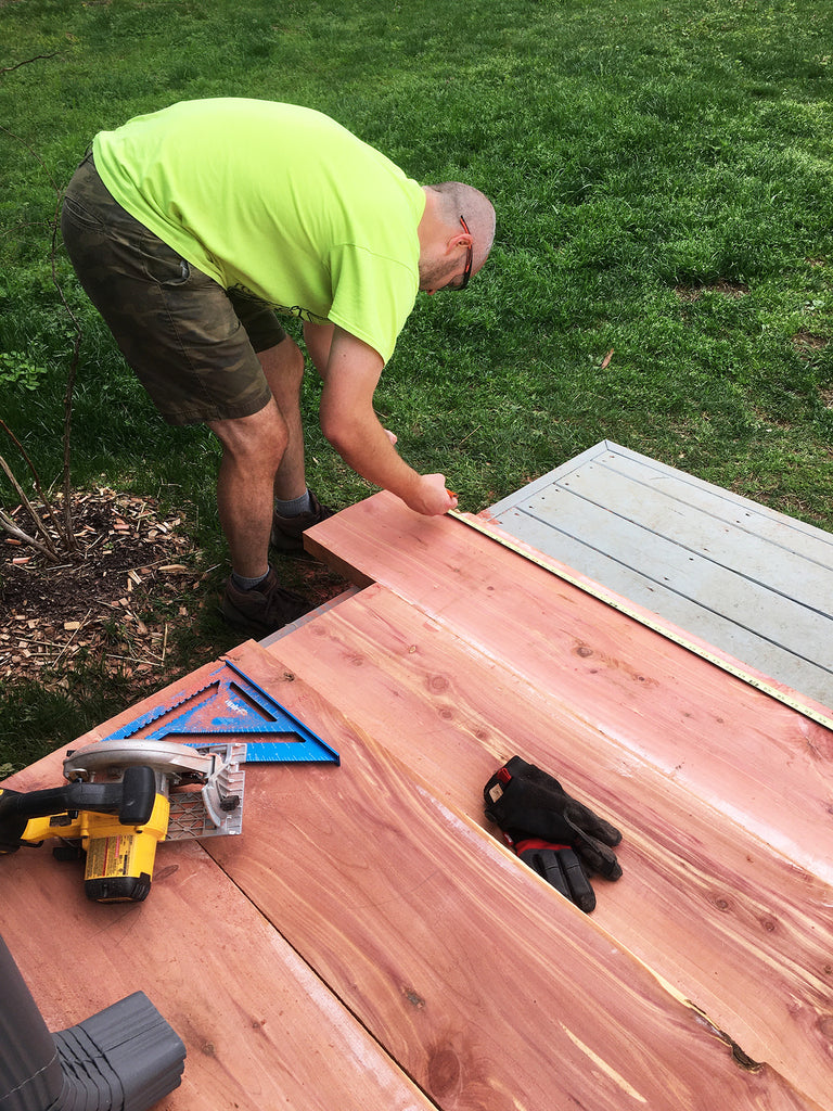 Measuring Cedar for Garden Beds