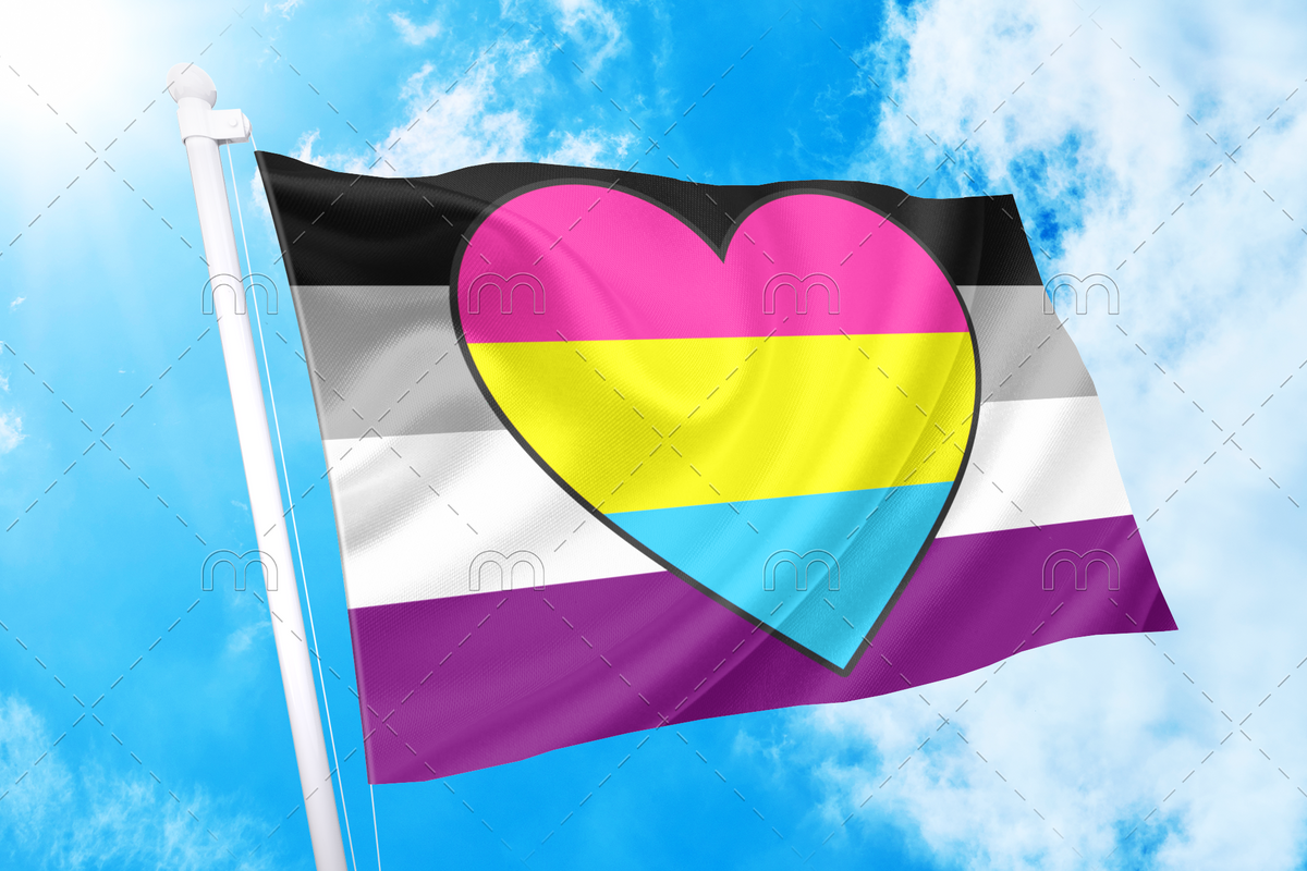 Asexual Panromantic Flag Pride Nation 