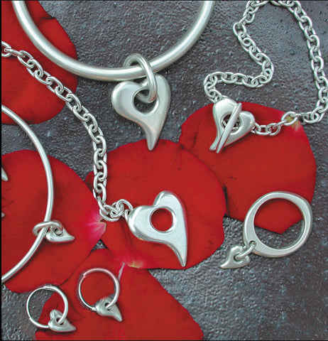 Annika Rutlin Valentines jewellery heart shaped designer solid silver collection