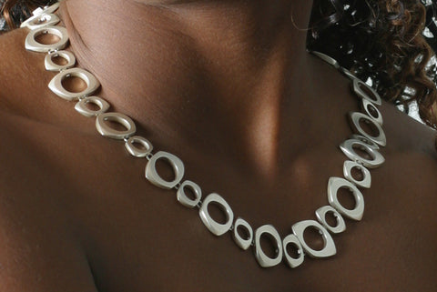 Annika Rutlin geometric circle square sterling silver designer jewellery necklace blog