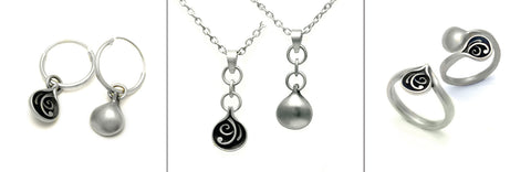 Annika Rutlin Monsson collection sterling silver reversible contemporary jewellery collection