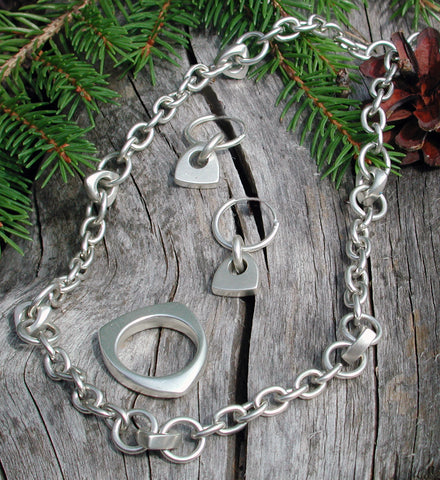 Annika Rutlin Idun collection designer silver christmas jewellery set