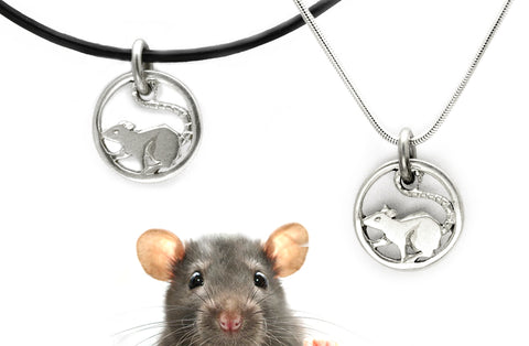 Year of the rat 2020 sterling silver talismanic jewellery by Annika Rutlin