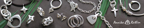 annika rutlin unusul unique exciting clean lined designer jewelery UK made