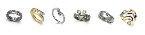 Annika Rutlin designer jewellery ring commissions - designed and made to order