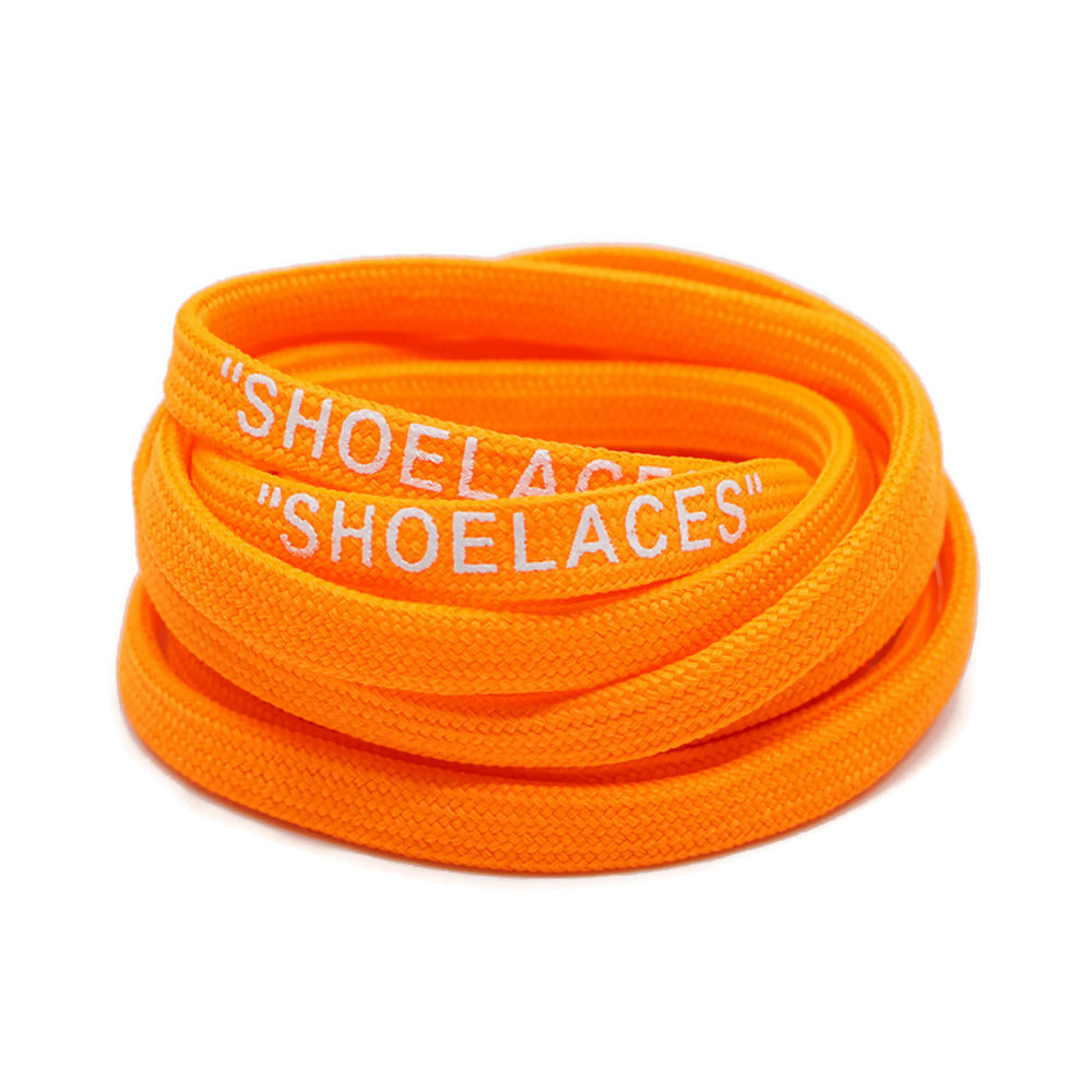 off white shoelaces orange