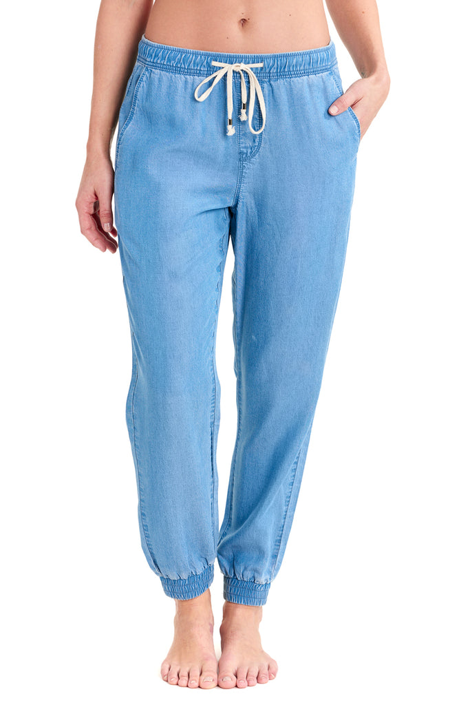 blue jean joggers womens