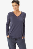 Fancy Long Sleeve V-Neck Tee