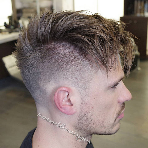 spiky mens hair cut 