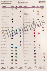 Hotfix rhinestones Crystals | Colors Chart | illaminous