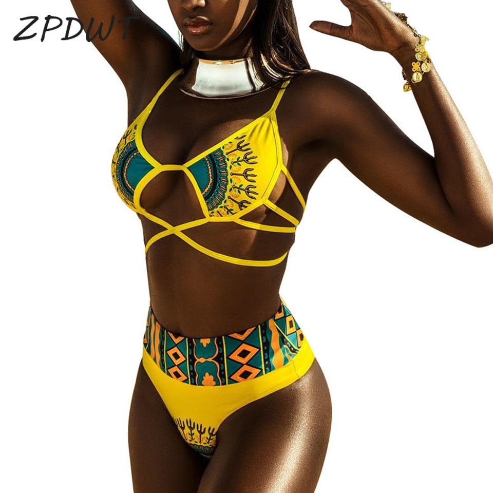 tribal plus size swimwear