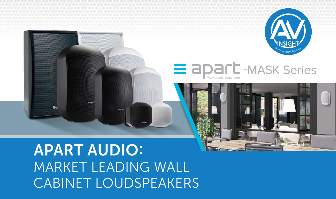 Apart Audio MASK Series – The market leading wall cabinet loudspeakers
