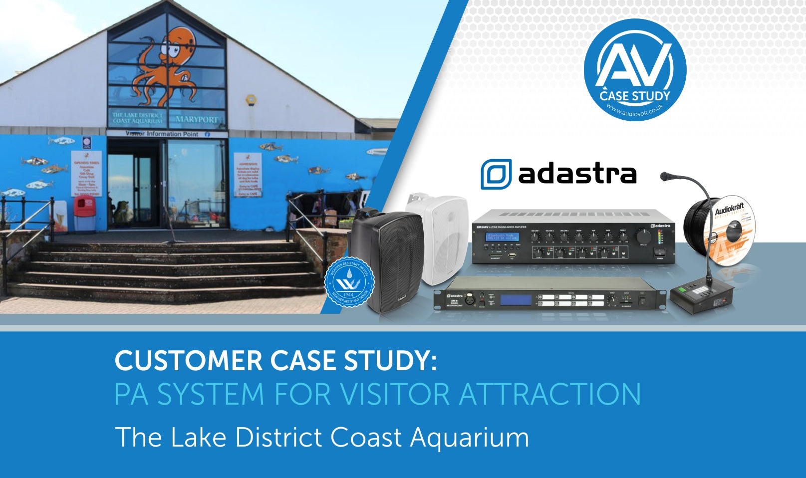 PA system for the Lake District Coast Aquarium