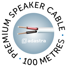 Adastra white Premium Speaker Cable 100 metres