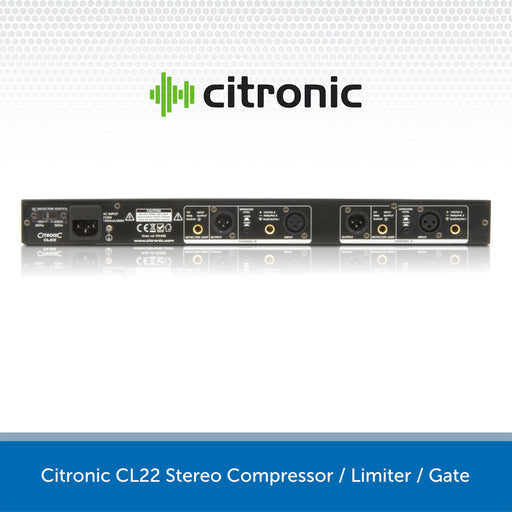 Citronic CL22 Stereo Compressor / Limiter / Gate