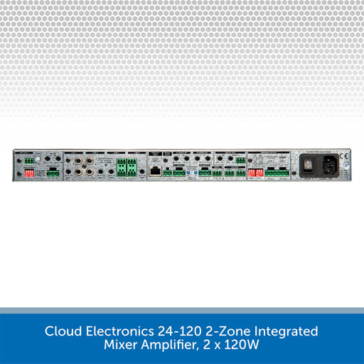 Cloud Electronics 24-120 2-Zone Integrated Mixer Amplifier, 2 x 120W