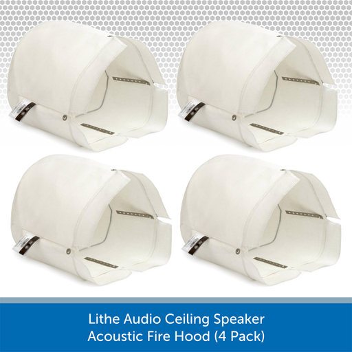 Lithe Audio Ceiling Speaker Fire Hood (4 Pack)
