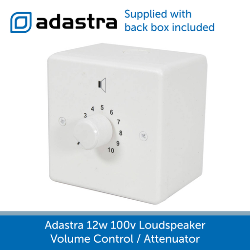 Adastra 100v 12w Loudspeaker Volume Control / Attenuator