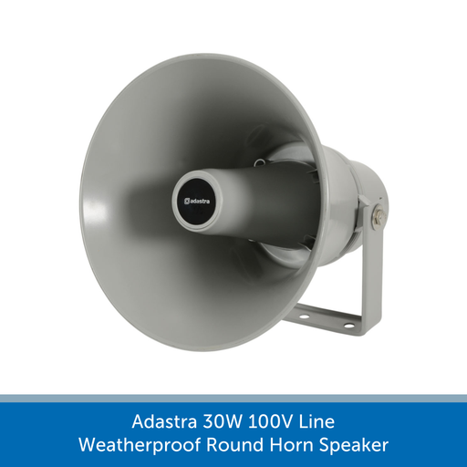 Adastra 30W 100V Line Weatherproof Round Horn Speaker