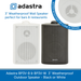 Adastra BP3V Compact Outdoor Wall Speakers for Background Music and Voice, IP54 Rated, 100V Line, Black or White