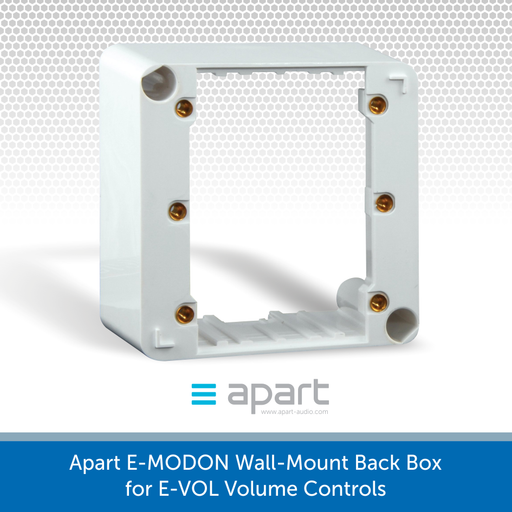 Apart E-MODON Wall-Mount Back Box for E-VOL Volume Controls
