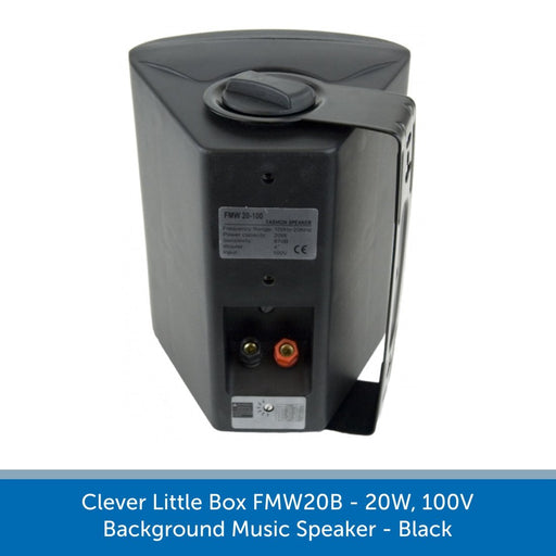 Clever Little Box FMW20B - 20W, 100V Background Music Speaker - Black