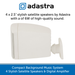 Adastra stylish satellite speakers