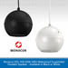 Monacor EDL-420 20W 100V Waterproof Suspended Pendant Speaker - Available in Black or White