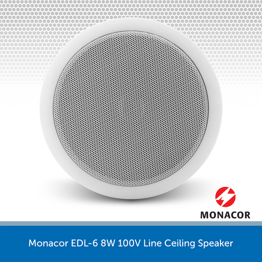 Monacor EDL-6 8W 100V Line Ceiling Speaker