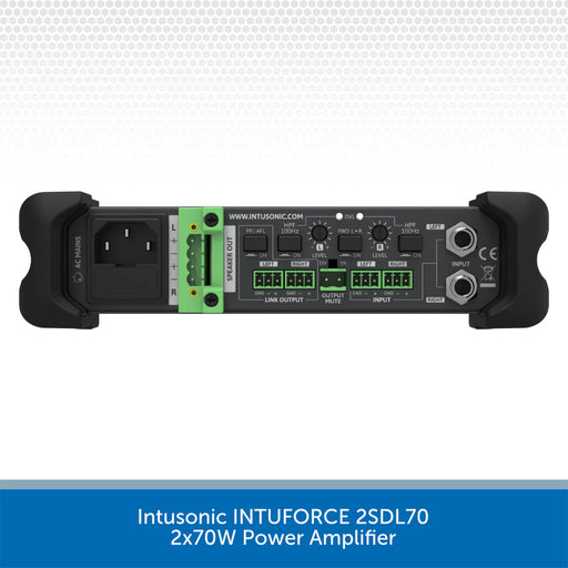 Intusonic INTUFORCE 2SDL70 2x65W Compact Power Amplifier